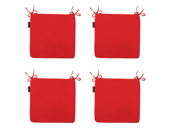 Madison -  Zitkussen Panama red - Ca. 40x40 cm - Set van 4