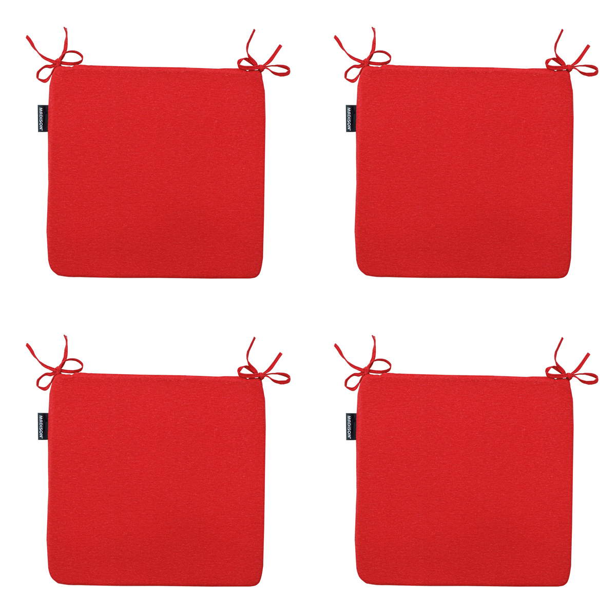 Madison -  Zitkussen Panama red - Ca. 40x40 cm - Set van 4