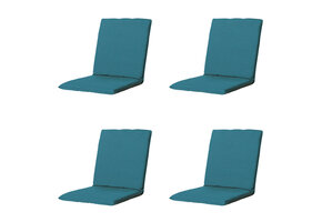 Madison -  Stapelstoelkussen Panama sea blue - Ca. 97x49 cm - Set van 4