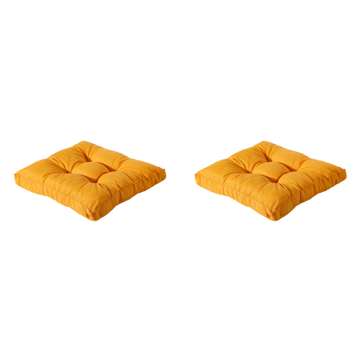 Madison -  Florance Zitkussen Panama golden glow - Ca. 60x60 cm - Set van 2