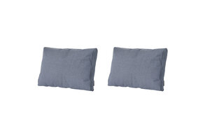 Madison -  Lounge Profi-Line Manchester denim grey - Ca. 43x73 cm - Set van 2