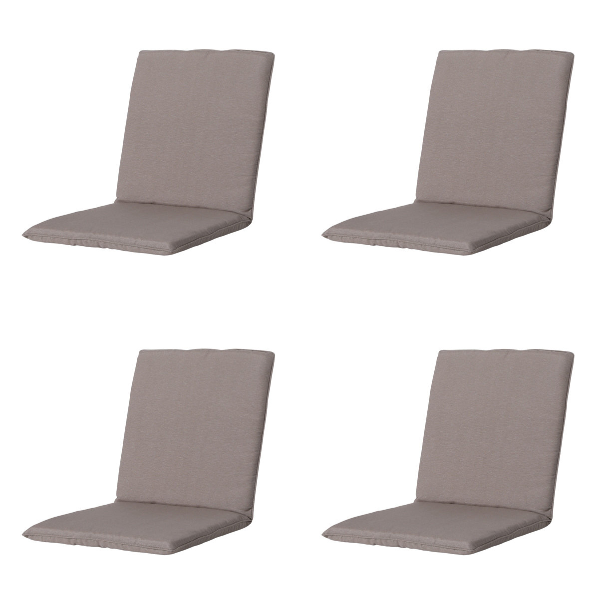 Madison -  Stapelstoelkussen Panama taupe - Ca. 97x49 cm - Set van 4