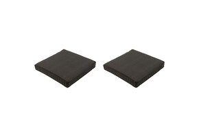 Madison -  Lounge Profi-Line Zitkussen Dark grey canvas eco+ - Ca. 60x60 cm - Set van 2