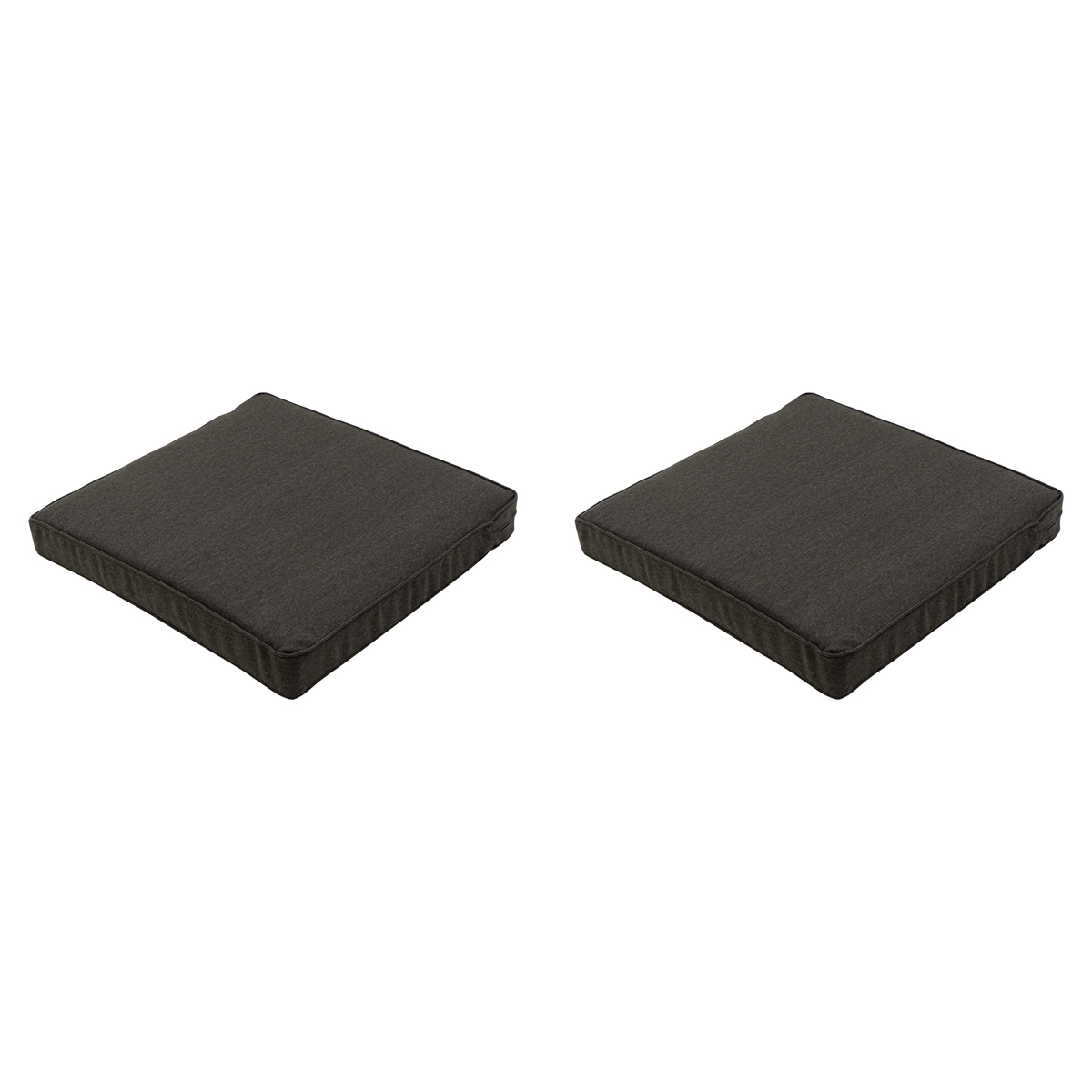 Madison -  Lounge Profi-Line Zitkussen Dark grey canvas eco+ - Ca. 60x60 cm - Set van 2