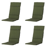 Madison -  Tuinkussen Fiber Deluxe Panama green - Ca. 125x50 cm - Set van 4
