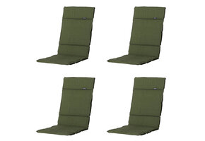 Madison -  Tuinkussen Fiber Deluxe Panama green - Ca. 125x50 cm - Set van 4