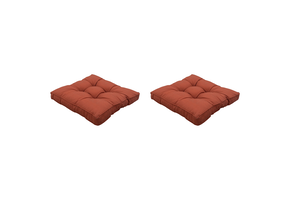 Madison -  Florance Zitkussen Panama terra - Ca. 73x73 cm - Set van 2