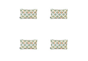 Madison -  Sierkussen Trivia green - Ca. 30x50 cm - Set van 4