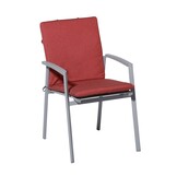 Madison -  Stapelstoelkussen Manchester red - Ca. 97x49 cm - Set van 4