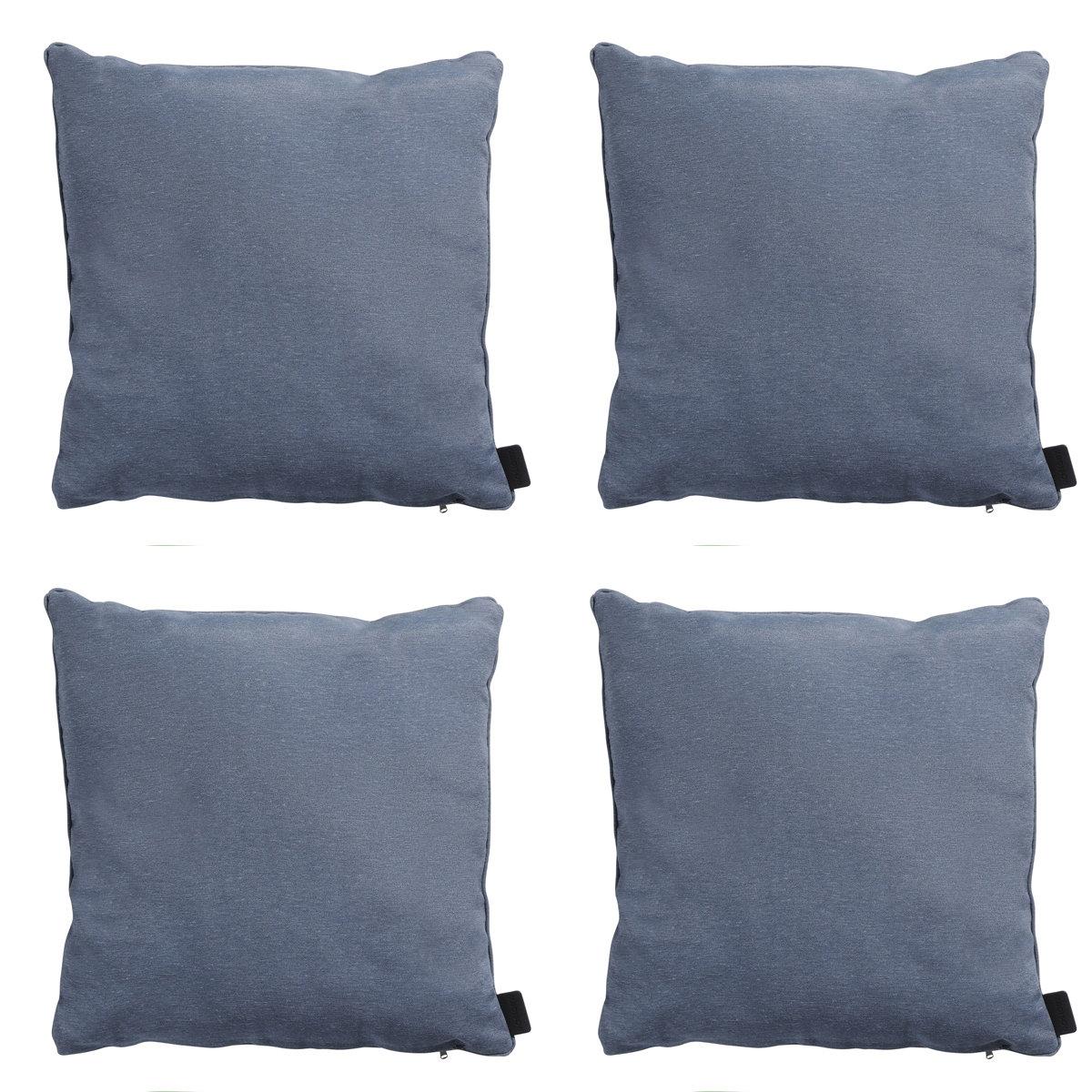 Madison -  Sierkussen Panama safier blue - Ca. 45x45 cm - Set van 4