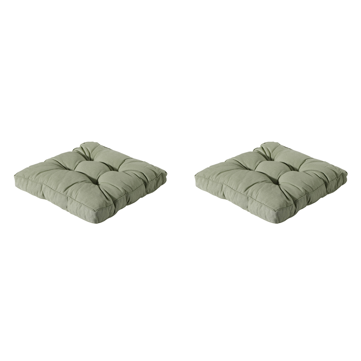 Madison -  Florance Zitkussen Panama sage - Ca. 73x73 cm - Set van 2
