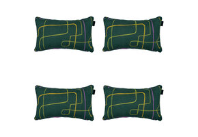 Madison -  Sierkussen Joah green - Ca. 30x50 cm - Set van 4