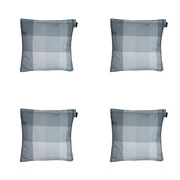 Madison -  Sierkussen Sya grey - Ca. 50x50 cm - Set van 4