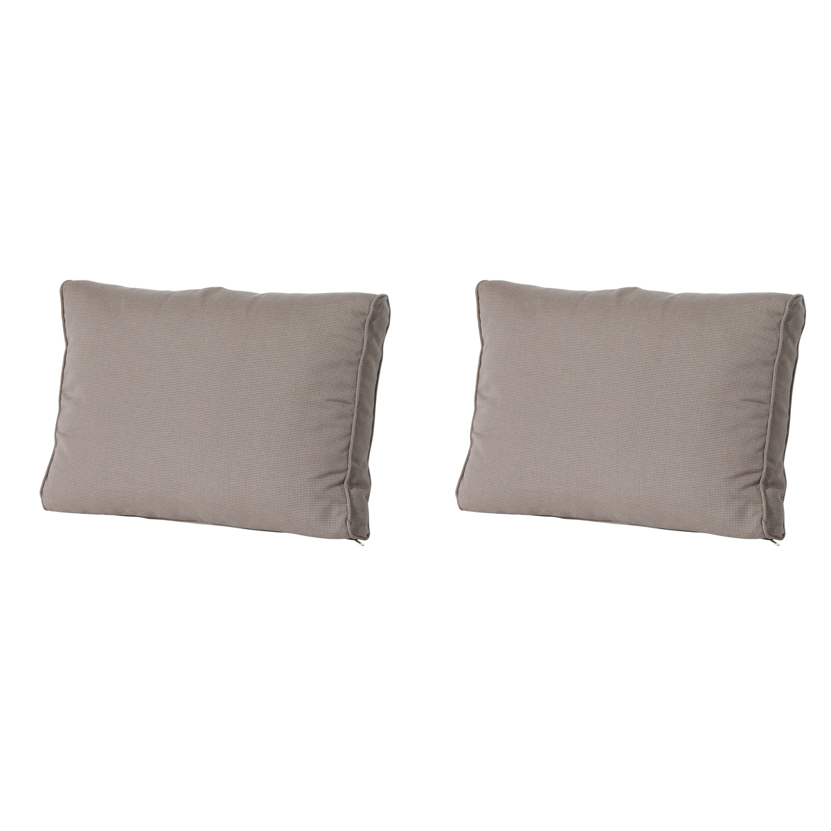 Madison -  Lounge Rugkussen Rib liver - Ca. 40x60 cm - Set van 2