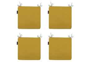 Madison -  Zitkussen Panama mustard - Ca. 40x40 cm - Set van 4