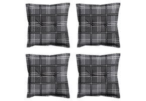 Madison -  Zitkussen Patchy grey - Ca. 50x50 cm - Set van 4