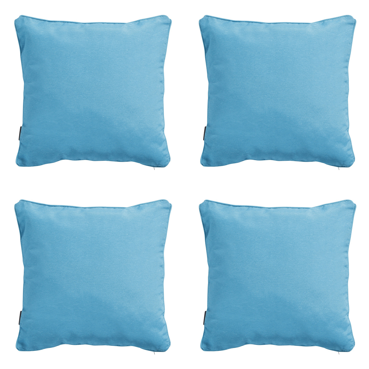 Madison -  Sierkussen Panama aqua - Ca. 60x60 cm - Set van 4