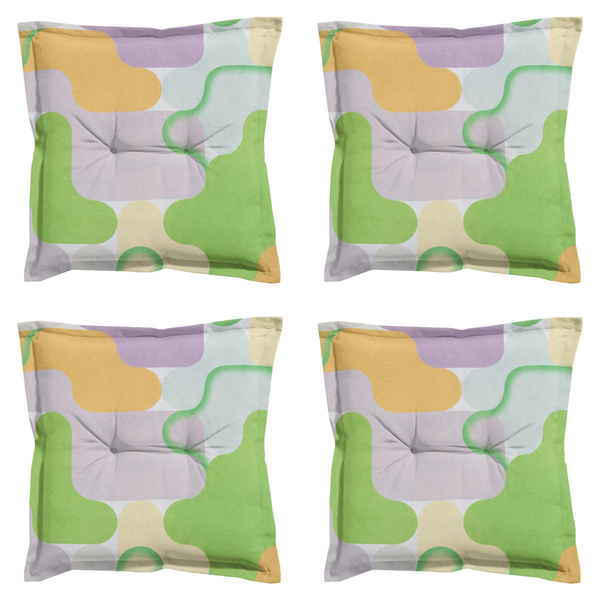 Madison -  Zitkussen Grafi lila - Ca. 50x50 cm - Set van 4