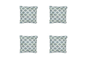 Madison -  Sierkussen Trivia grey - Ca. 50x50 cm - Set van 4