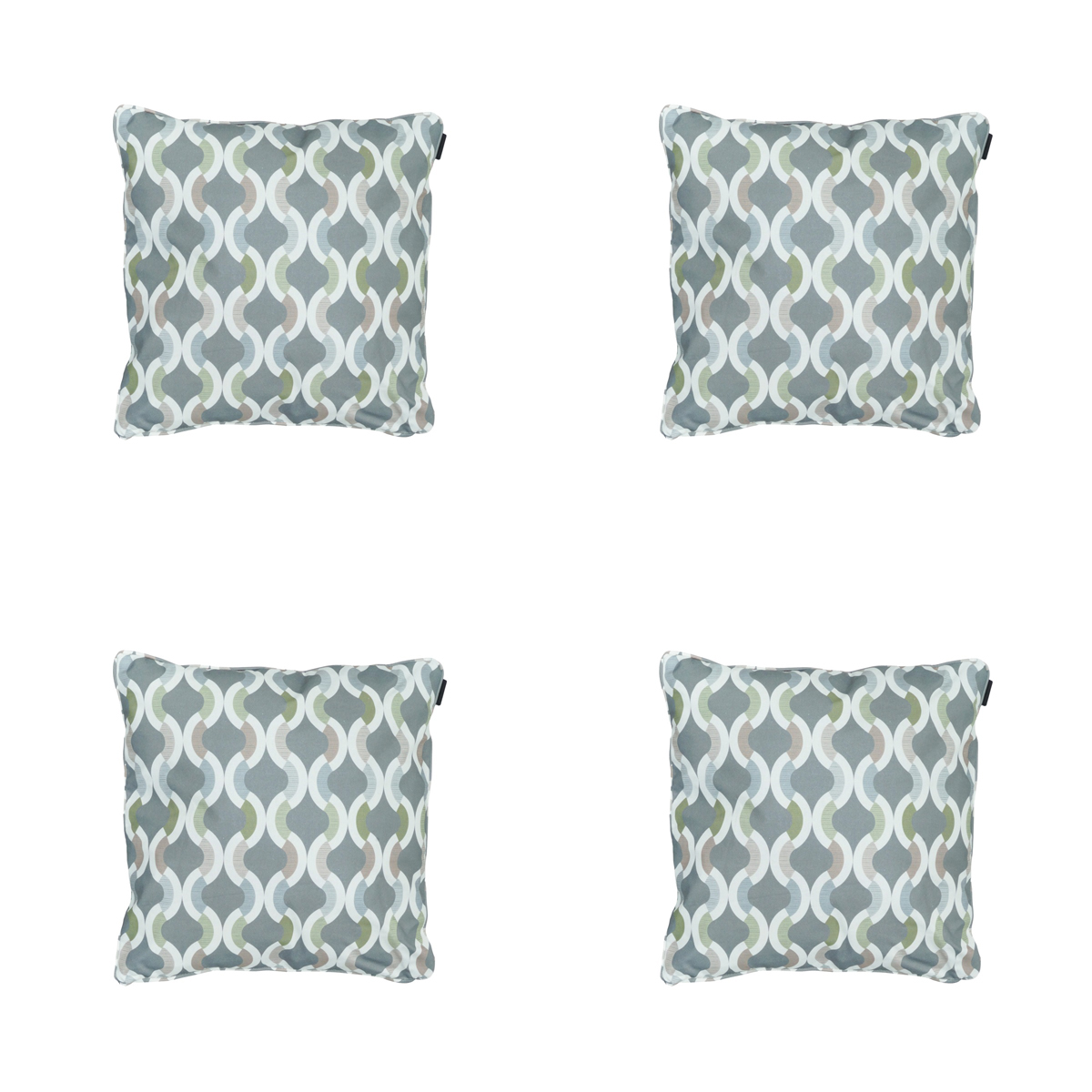 Madison -  Sierkussen Trivia grey - Ca. 50x50 cm - Set van 4