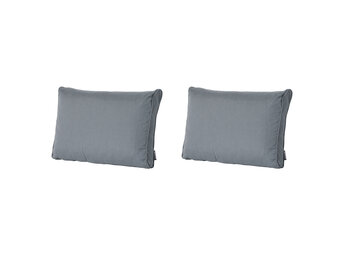 Madison -  Lounge Rugkussen Rib grey - Ca. 43x73 cm - Set van 2