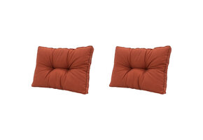 Madison -  Florance Rugkussen Panama terra - Ca. 43x60 cm - Set van 2