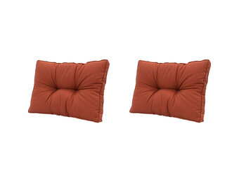 Madison -  Florance Rugkussen Panama terra - Ca. 43x60 cm - Set van 2