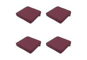 Madison -  Zitkussen Bordeaux canvas eco+ - Ca. 40x40 cm - Set van 4