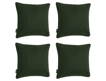 Madison -  Sierkussen Moss green canvas eco+ - Ca. 50x50 cm - Set van 4