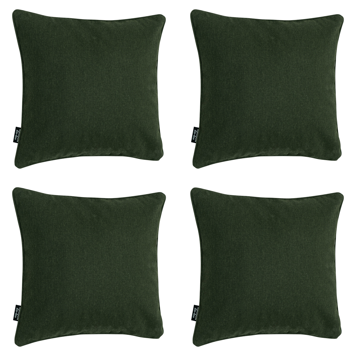 Madison -  Sierkussen Moss green canvas eco+ - Ca. 50x50 cm - Set van 4