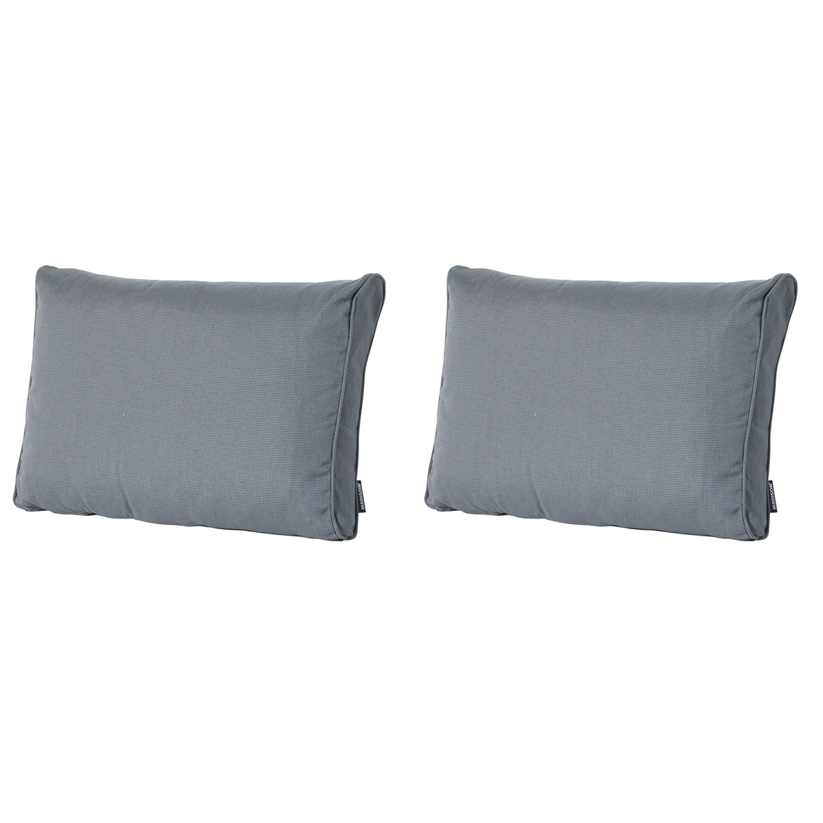 Madison -  Lounge Rugkussen Rib grey - Ca. 40x60 cm - Set van 2