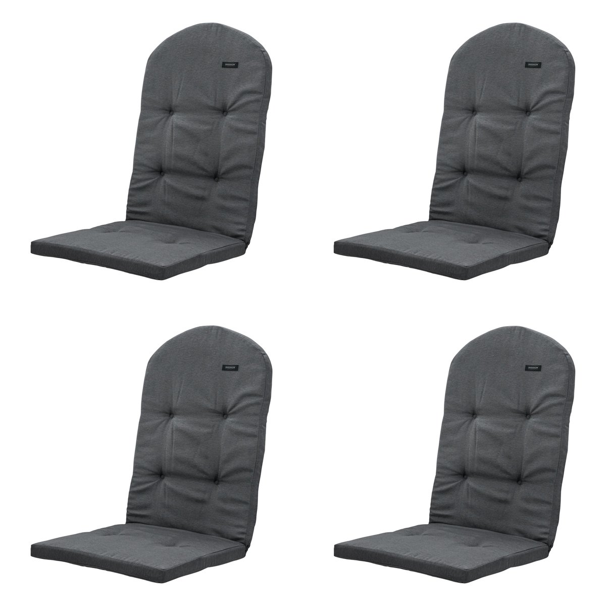 Madison -  Tuinkussen Bearchair Panama grey - Ca. 128x48 cm - Set van 4