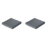 Madison -  Lounge Profi-Line Zitkussen Rib grey - Ca. 60x60 cm - Set van 2
