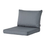 Madison -  Lounge Profi-Line Zitkussen Rib grey - Ca. 60x60 cm - Set van 2