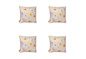 Madison -  Sierkussen Florina purple - Ca. 50x50 cm - Set van 4