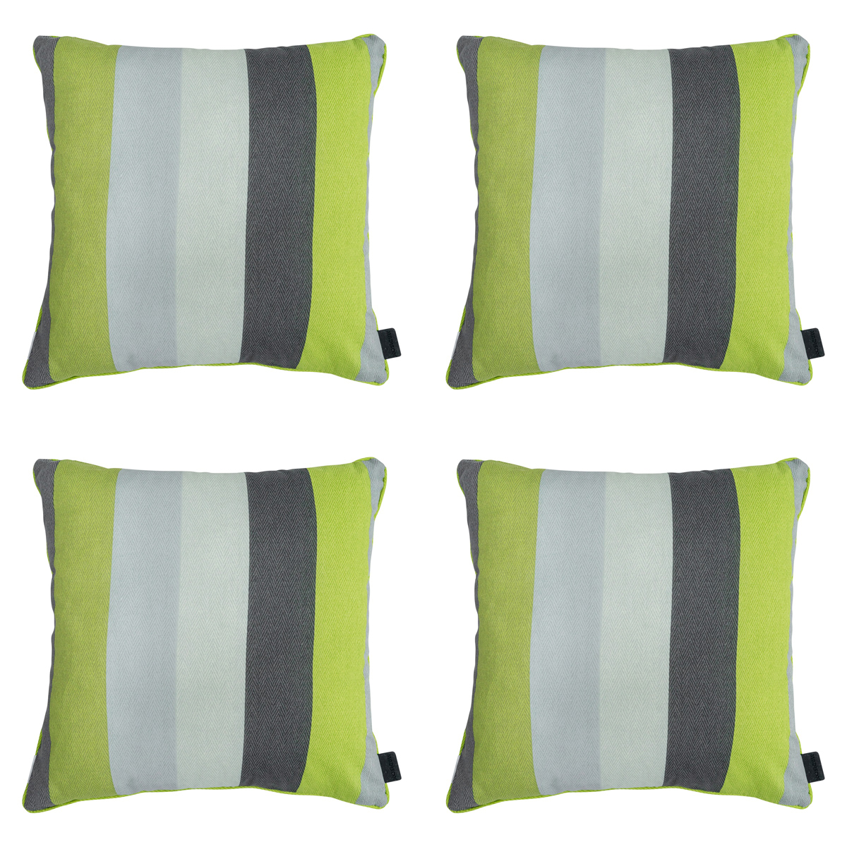 Madison -  Sierkussen Victoria green - Ca. 50x50 cm - Set van 4