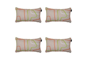 Madison -  Sierkussen Joah terra - Ca. 30x50 cm - Set van 4