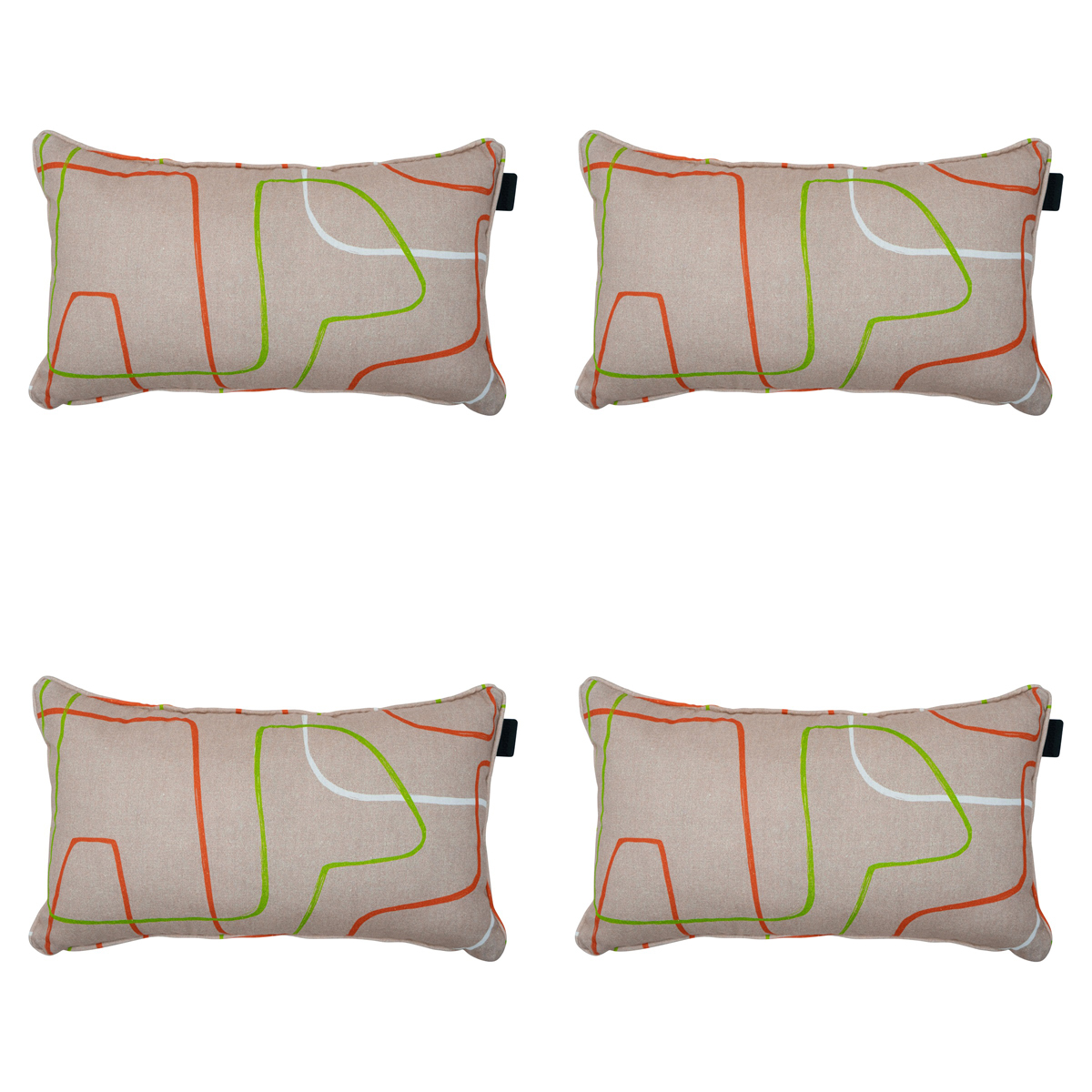 Madison -  Sierkussen Joah terra - Ca. 30x50 cm - Set van 4