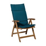 Madison -  Tuinkussen Fiber Deluxe Panama sea blue - Ca. 125x50 cm - Set van 4