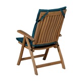 Madison -  Tuinkussen Fiber Deluxe Panama sea blue - Ca. 125x50 cm - Set van 4