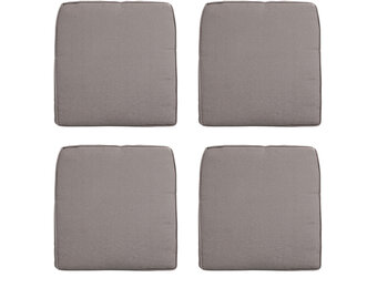 Madison -  Zitkussen Wicker Panama taupe - Ca. 48x48 cm - Set van 4