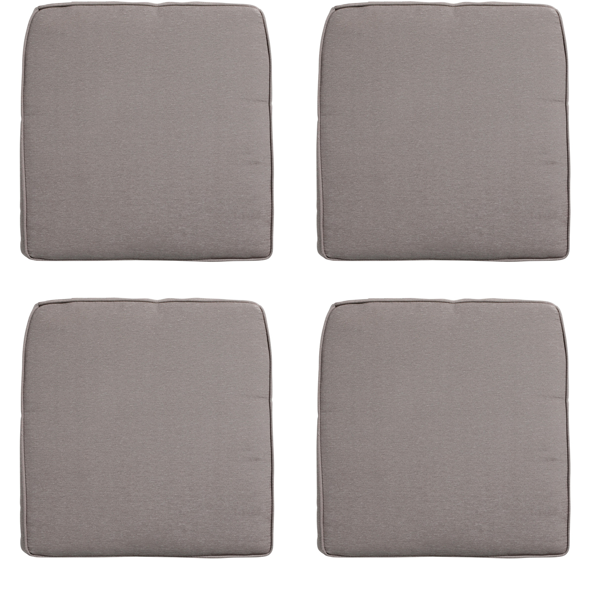 Madison -  Zitkussen Wicker Panama taupe - Ca. 48x48 cm - Set van 4