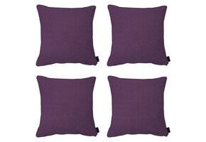 Madison -  Sierkussen Panama purple - Ca. 45x45 cm - Set van 4