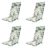 Madison -  Tuinstoelkussen Hoge Rug Grasse green - Ca. 120x50 cm - Set van 4