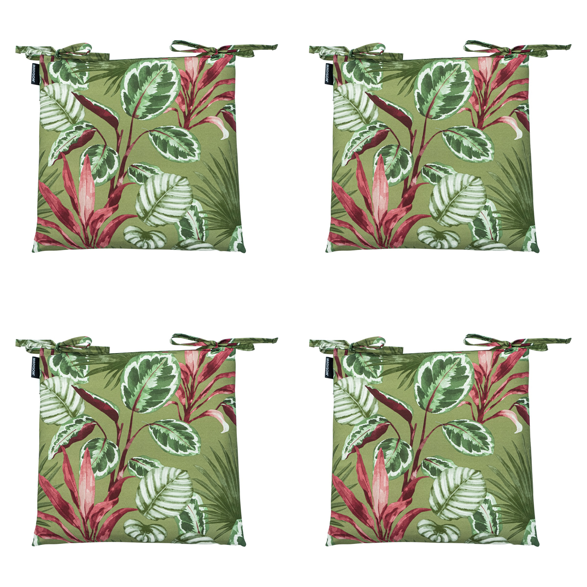 Madison -  Zitkussen Toscane Cala green - Ca. 46x46 cm - Set van 4