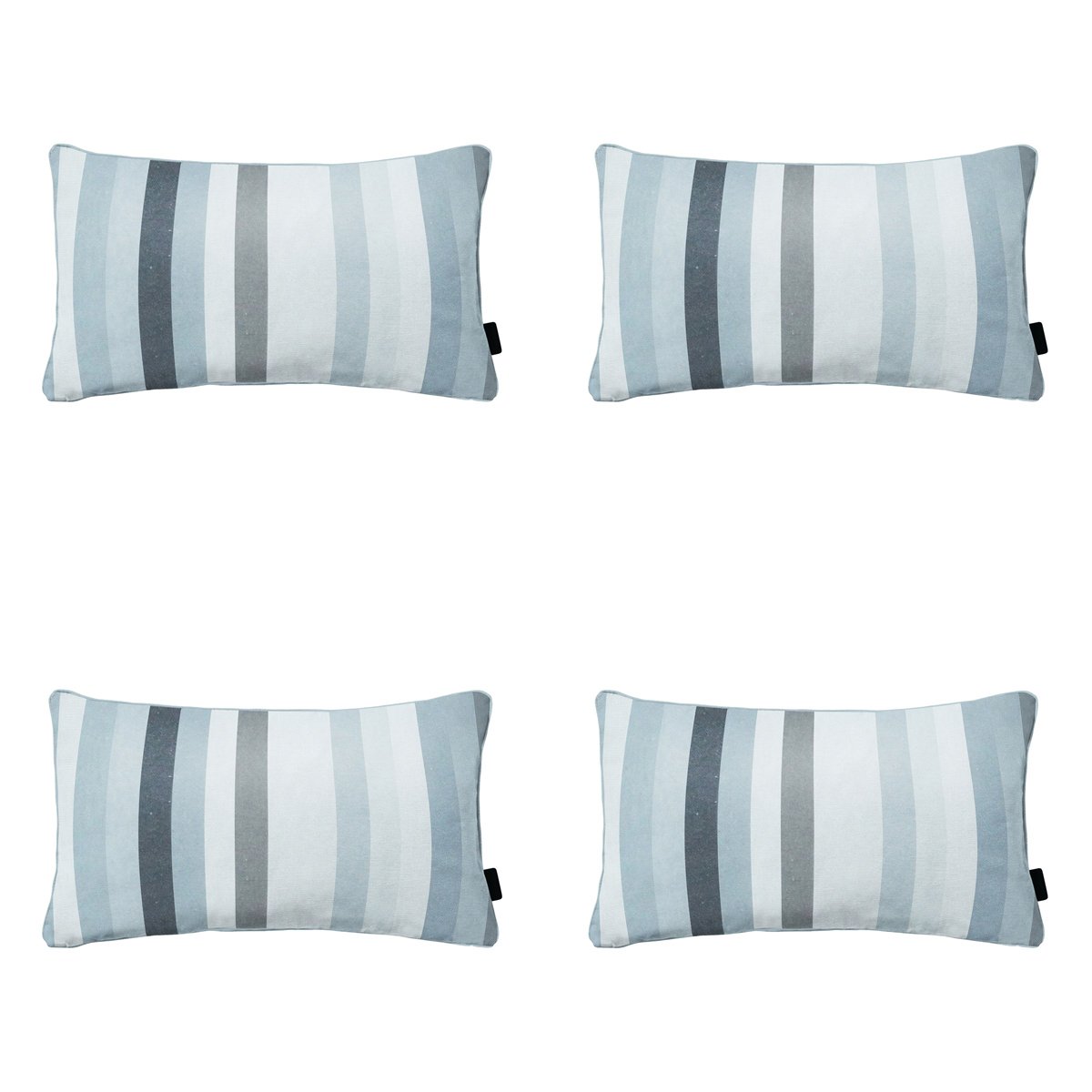 Madison -  Sierkussen Righe grey - Ca. 30x50 cm - Set van 4