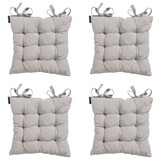 Madison -  Zitkussen Toscane Napels taupe - Ca. 46x46 cm - Set van 4
