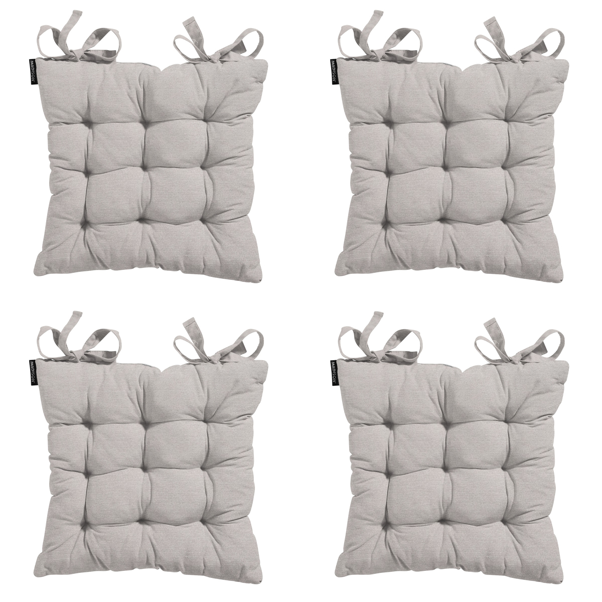 Madison -  Zitkussen Toscane Napels taupe - Ca. 46x46 cm - Set van 4