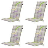 Madison -  Tuinstoelkussen Hoge Rug Tess purple - Ca. 120x50 cm - Set van 4