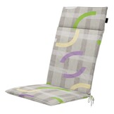 Madison -  Tuinstoelkussen Hoge Rug Tess purple - Ca. 120x50 cm - Set van 4